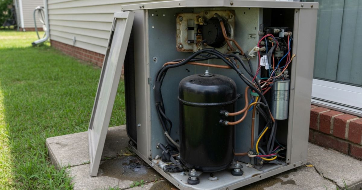 AC unit compressor not kicking on