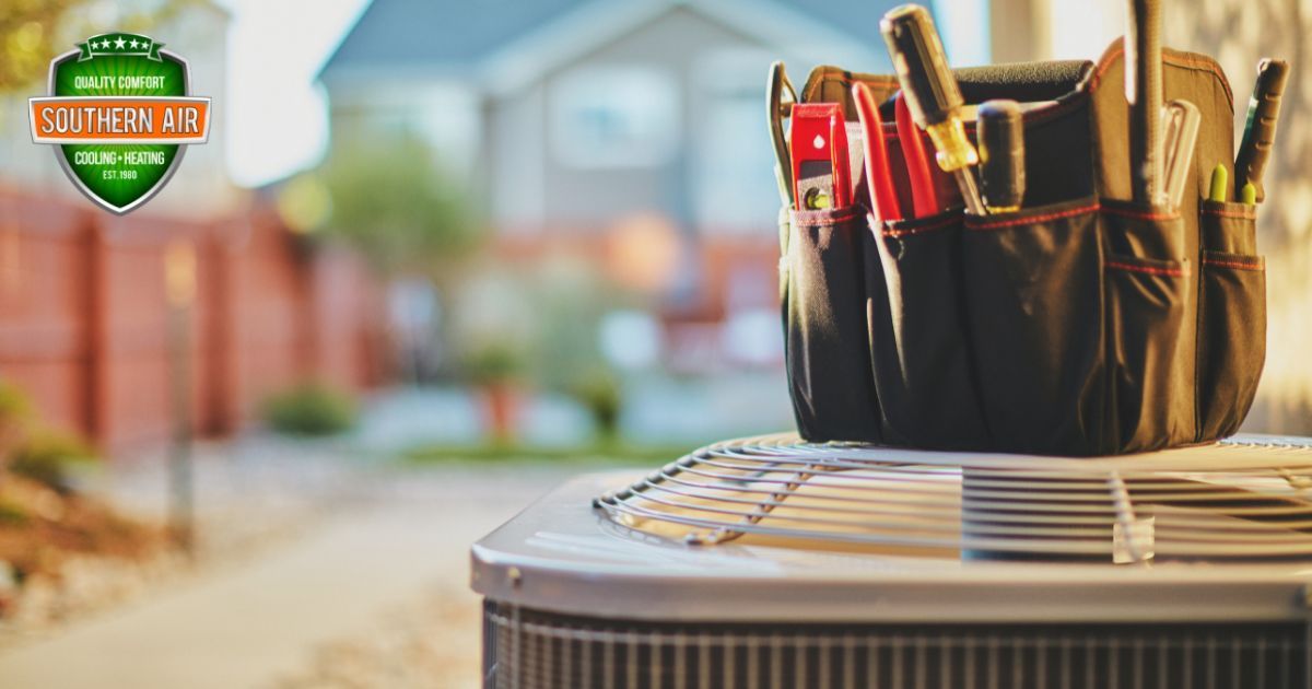HVAC maintenance tool bag